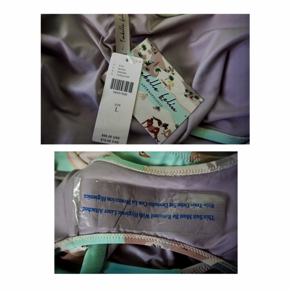 Anthropologie Way To Norway Bikini Bottoms New L - Picture 5 of 9